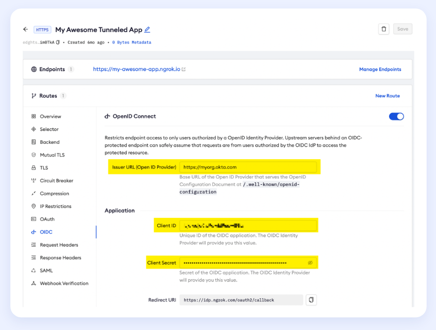 Using Okta authentication to restrict access to ngrok tunnels